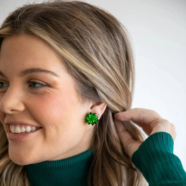 Weihnachtsband-Ohrringe