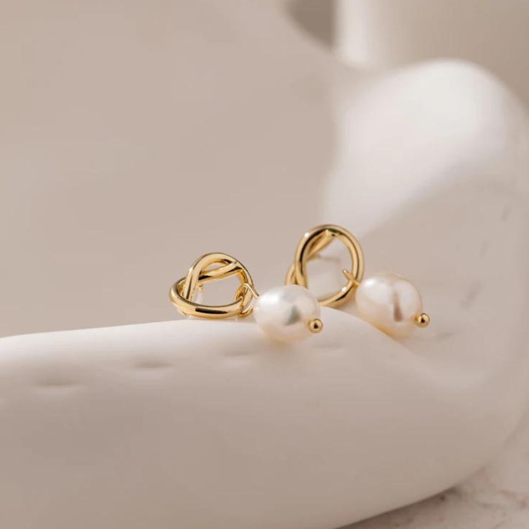 Natürliche Perlen-Ohrringe