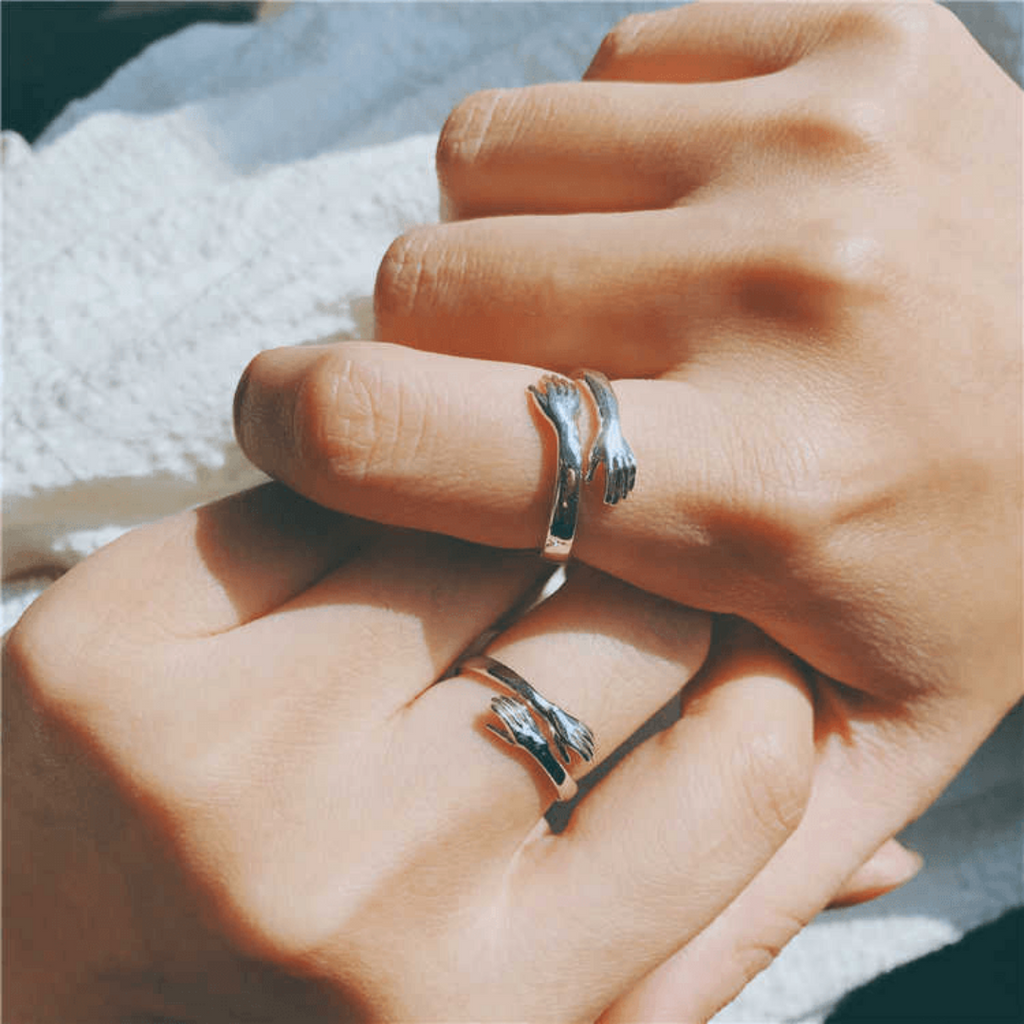 Hug Ring - Verstellbarer Fidget Ring aus Sterlingsilber