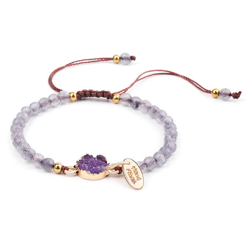 Carmiora natürliches Kristall-Charm-Glücksheilungs-Armband