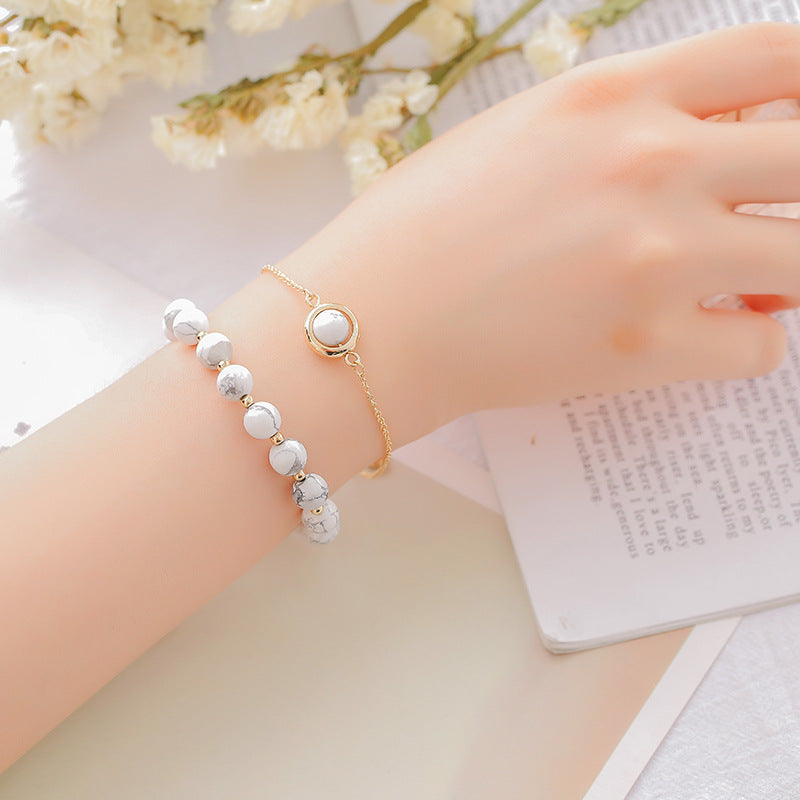 Carmiora Sun Stone Erdbeerquarz Kristall Positives Armband