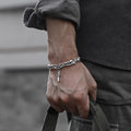Carmiora-Kupfer-Balance-Armband im Wikinger-Stil mit gedrehtem Flechtmuster