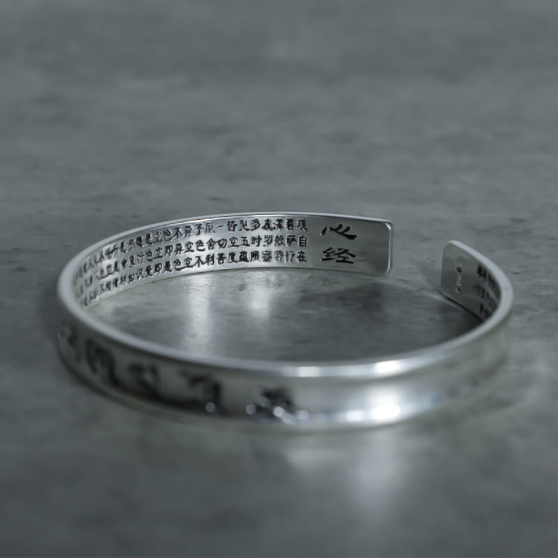 Carmiora tibetisches Mantra-Armband aus weißem Kupfer