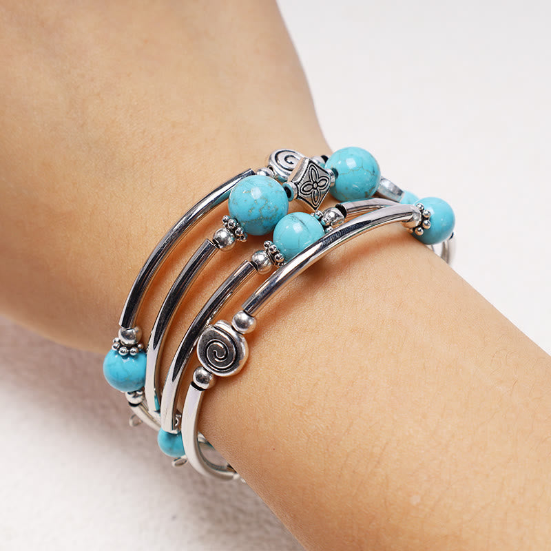Carmiora Tibetisches Türkis-Balance-Armband