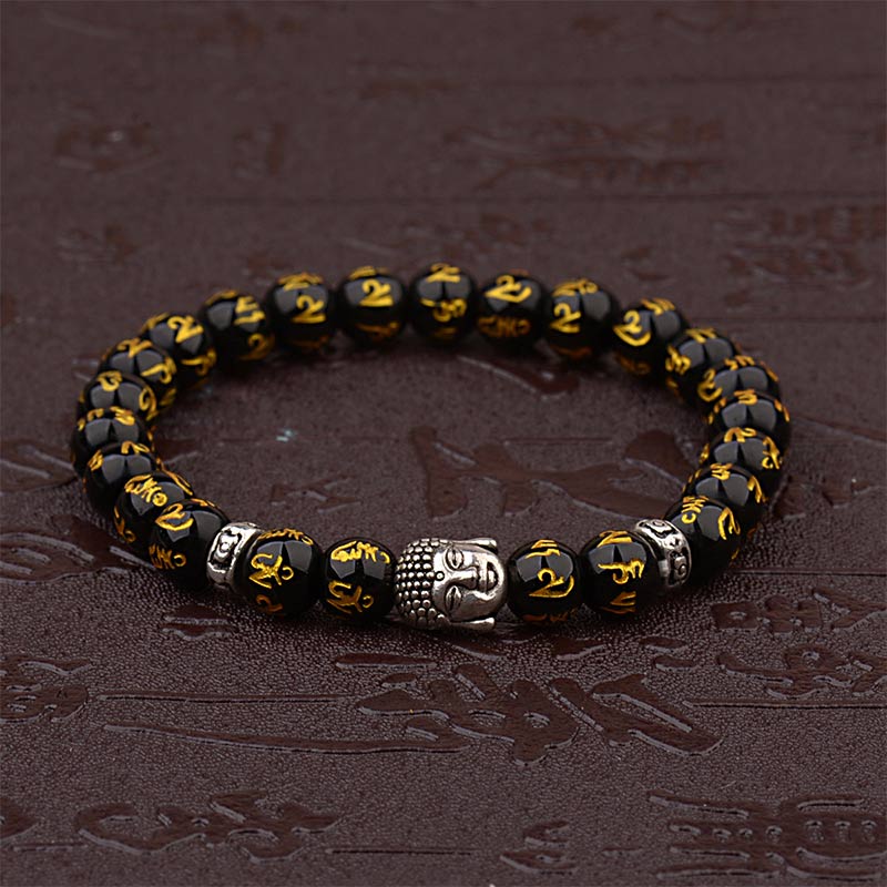 Carmiora tibetisches Buddha-Mantra-Amulett-Armband