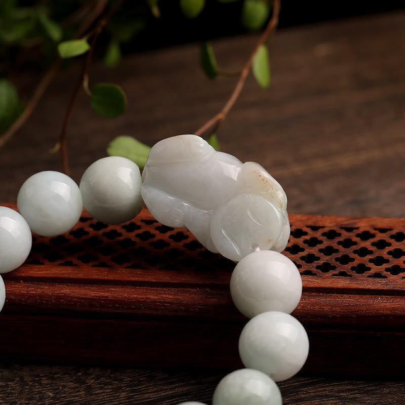Carmiora Fengshui Reichtum Wohlstand Jade PiXiu Glücksarmband