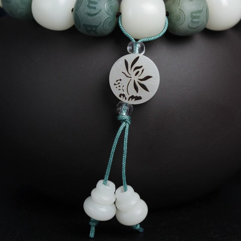 Carmiora White Bodhi Six True Words Schutzarmband