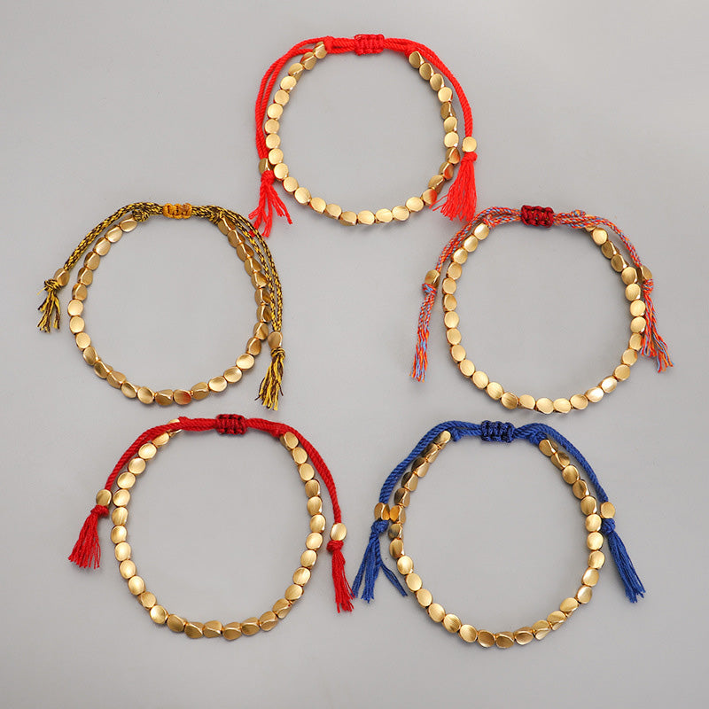 Carmiora tibetisches Kupferperlen-Heilungsglücksarmband