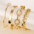 Goldarmband-Set für Damen – Luxus-Designerschmuck, Brautschmuck und Mode