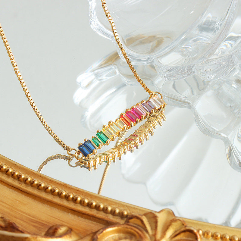 Strahlendes Zirkonia-Fußkettchen