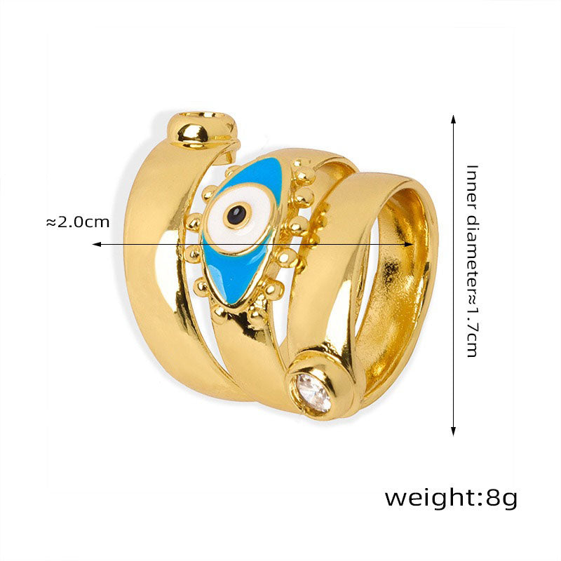 Dreifacher Teufelsring aus 18 Karat Gold