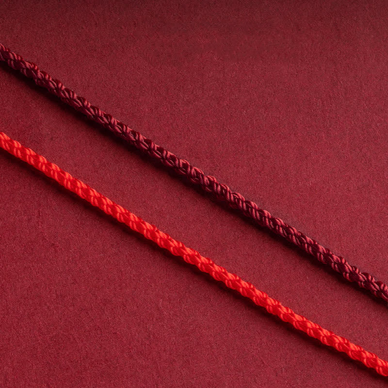 Carmiora Cinnabar Blessing Red String 14K Gold Infinity Symbol Armband Fußkettchen