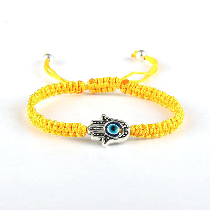 Handgefertigtes Carmiora-Armband mit Hamsa-Symbol, Schutz und Glück