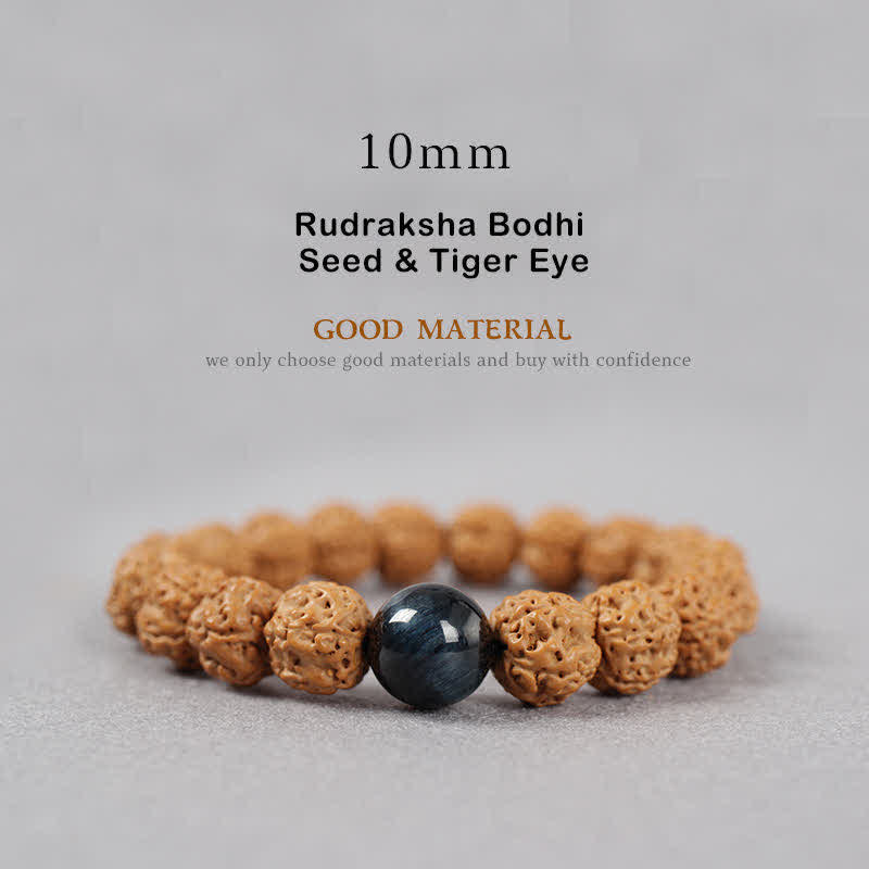 Carmiora Tibet Rudraksha Bodhi Seed Dzi Bead Bernstein Türkis Reichtum Armband