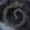 Carmiora Nordischer Drache, handgefertigtes Amulett, Glücksschutz, Kettenarmband