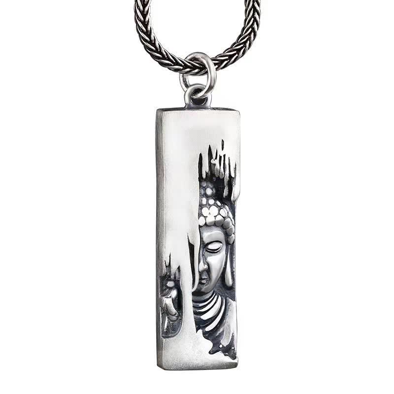 Carmiora Tathagata Buddha Stärke Schutz Amulett Glücksanhänger Halskette