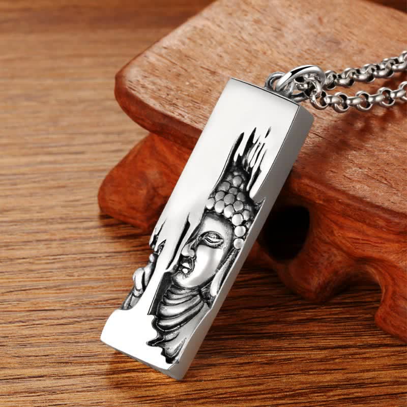 Carmiora Tathagata Buddha Stärke Schutz Amulett Glücksanhänger Halskette