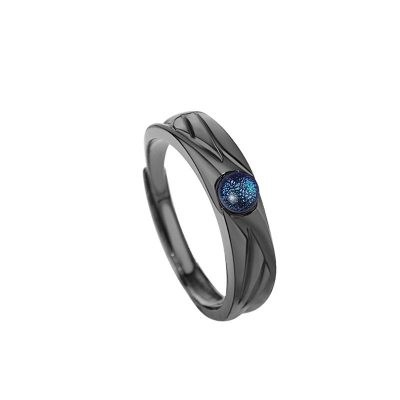 Carmiora Angel Devil Moonstone Charming Love Verstellbarer Paarring