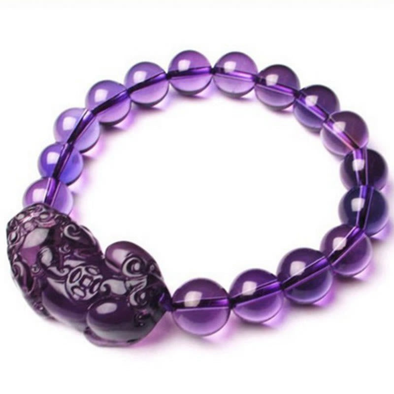 Carmiora Feng Shui Amethyst Glücks-Reichtumsarmband