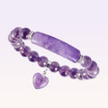 Carmiora natürliches Quarz-Liebes-Herz-Heilperlen-Armband