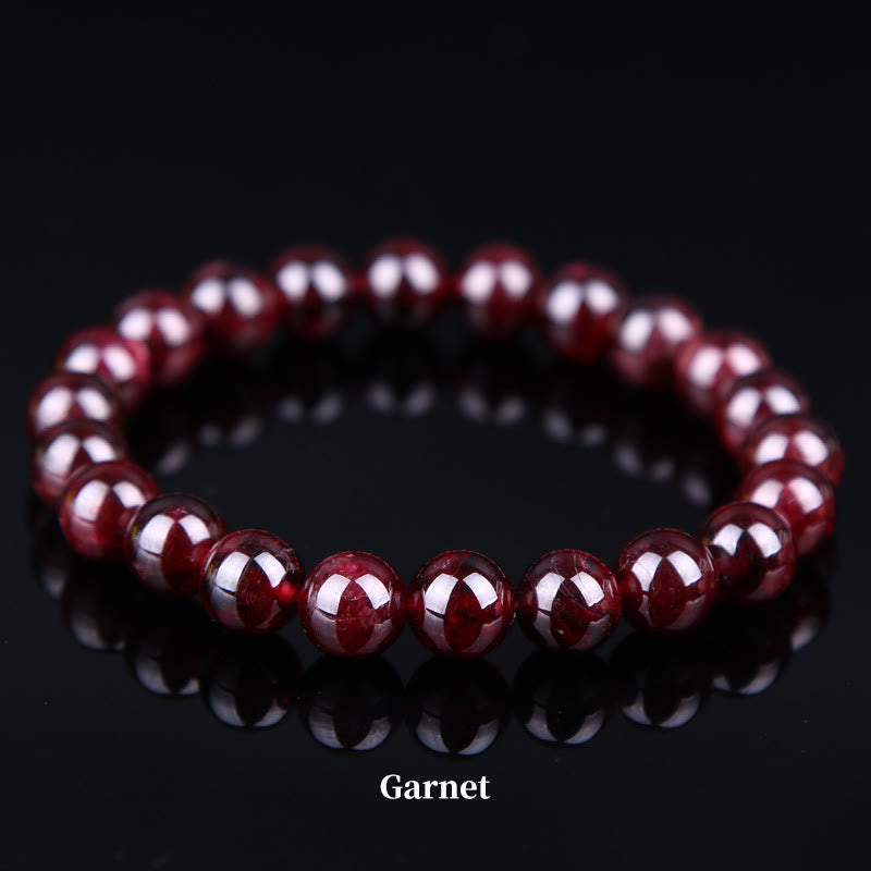 Carmiora Naturstein-Quarz-Heilperlen-Armband