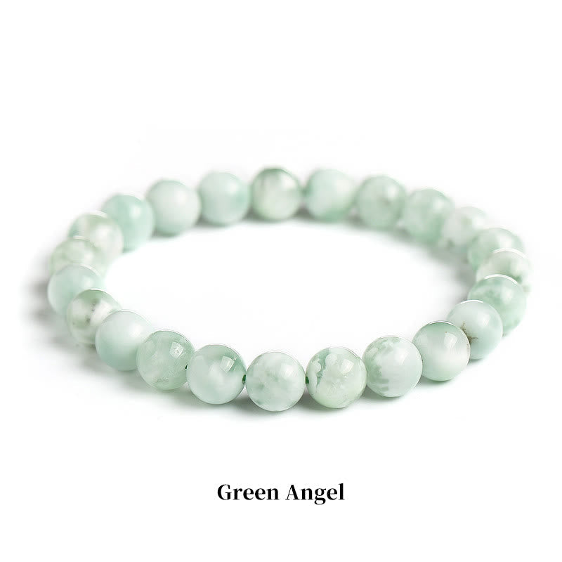 Carmiora Naturstein-Quarz-Heilperlen-Armband