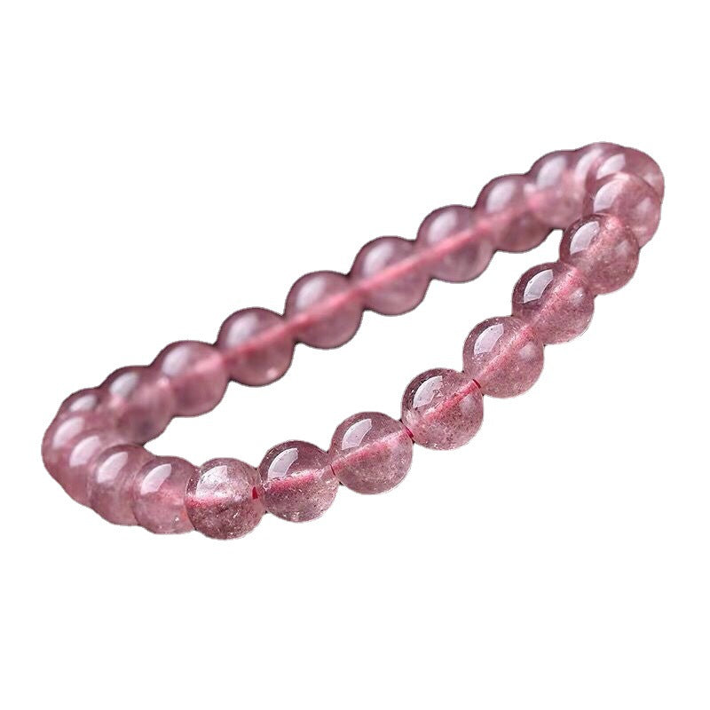 Carmiora natürliches Rosenquarz-Love-Caring-Armband