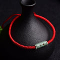 Carmiora Natural Jade Companion Lucky Red String Armband