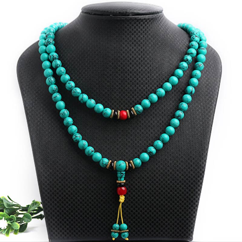 Carmiora tibetisches türkisfarbenes Heil-Mala-Armband