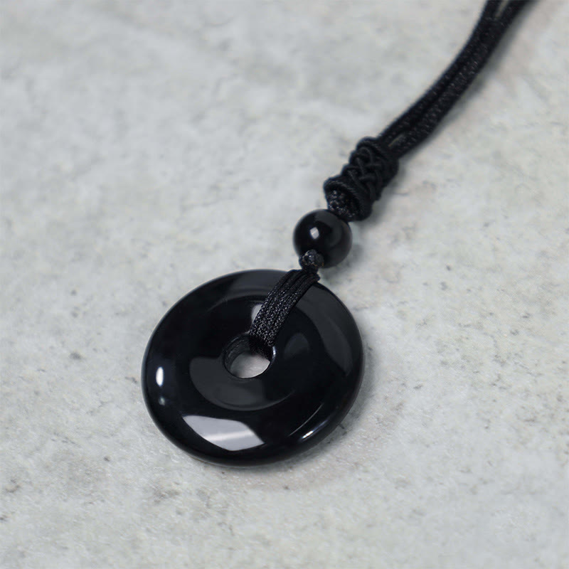 Carmiora Glücksmünzen-Anhänger, Heilkristall-Edelstein-Halskette