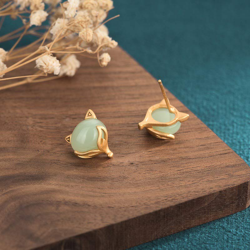 Carmiora FengShui Jade Glücksohrringe