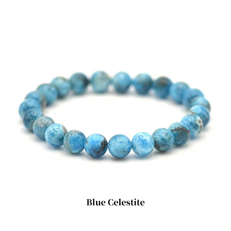 Carmiora Naturstein-Quarz-Heilperlen-Armband