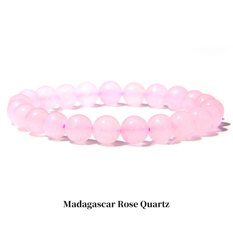 Carmiora Naturstein-Quarz-Heilperlen-Armband