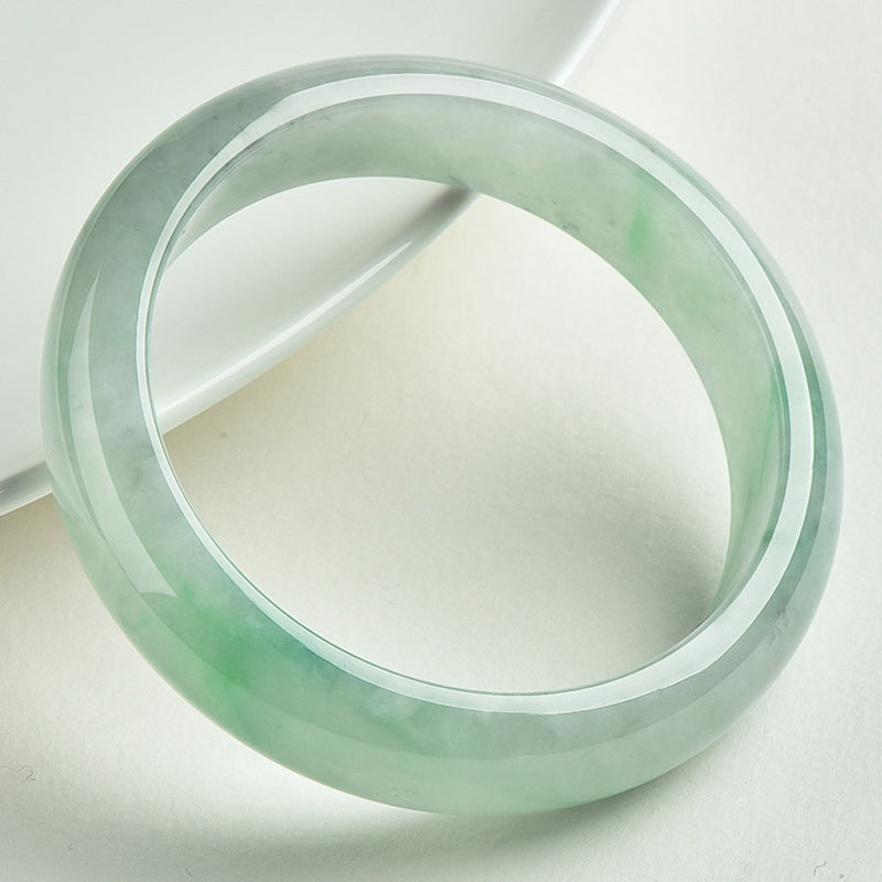 Carmiora Armreif aus natürlicher Jade, Wohlstand, Reichtum, Glück