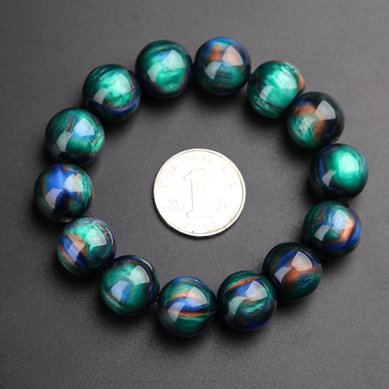 Carmiora Colorful Sea Willow Mala Positive Armband Ring