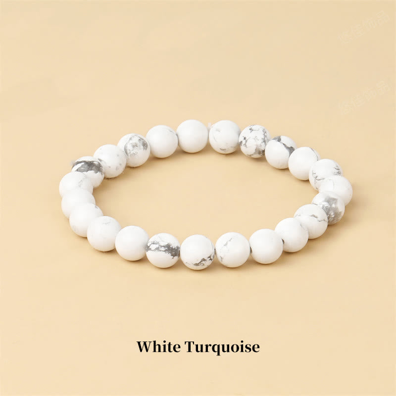 Carmiora Naturstein-Quarz-Heilperlen-Armband