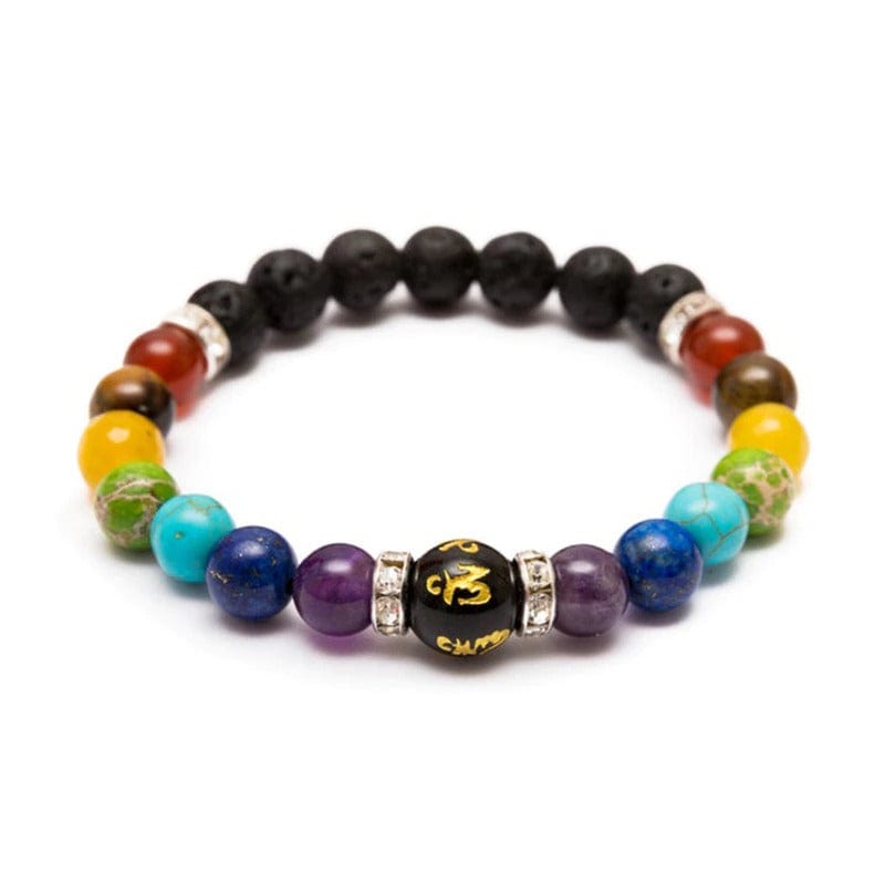 Armband mit 7 Chakra-Perlen