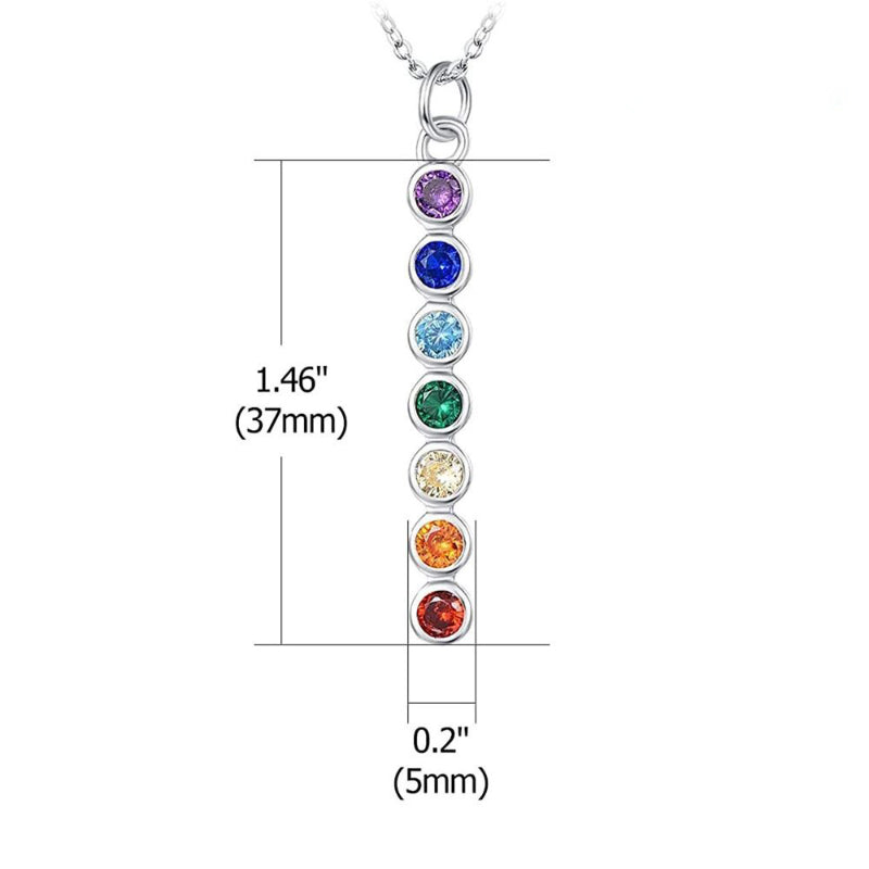 Bunte Chakra-Halsketten und -Armbänder mit Perlen
