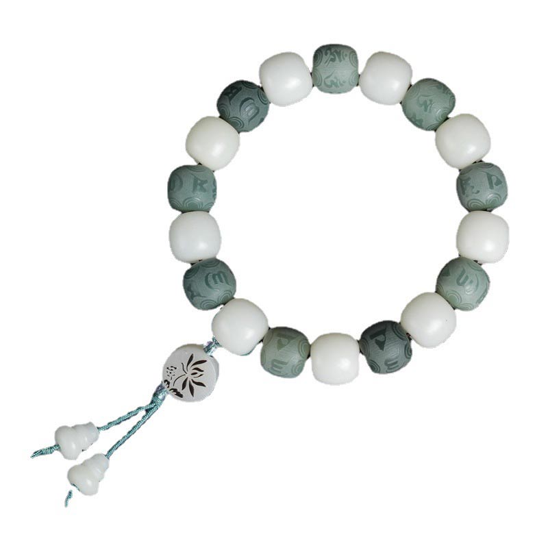 Carmiora White Bodhi Six True Words Schutzarmband