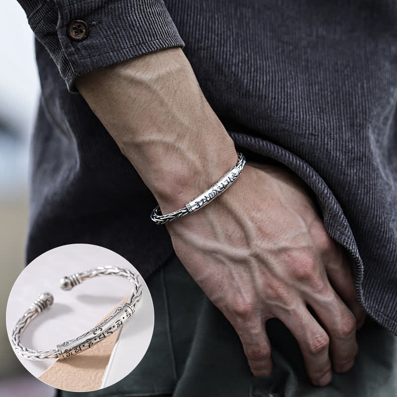 Carmiora-Kupfer-Balance-Armband im Wikinger-Stil mit gedrehtem Flechtmuster