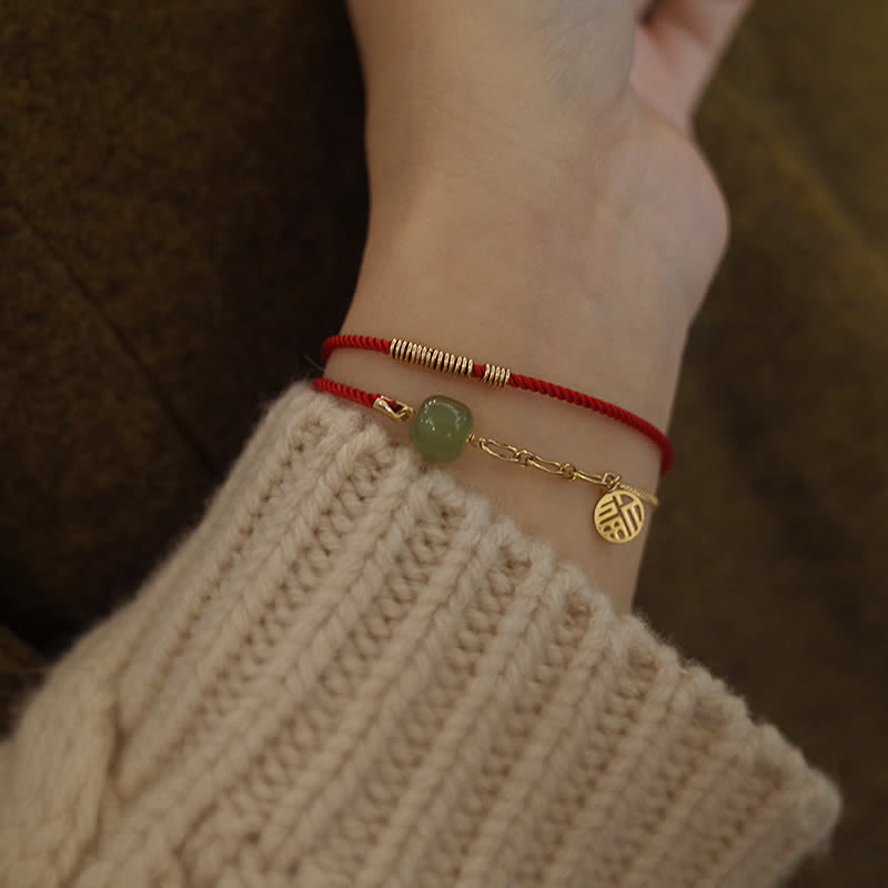 Carmiora-Perlen-Jade-Glücksketten-Armband