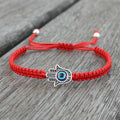 Handgefertigtes Carmiora-Armband mit Hamsa-Symbol, Schutz und Glück