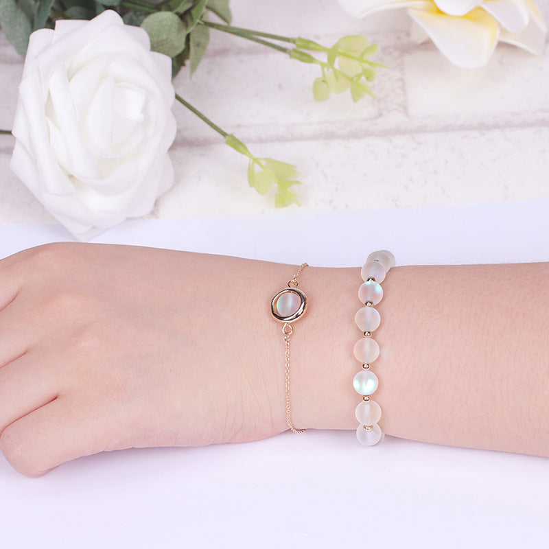 Carmiora Sun Stone Erdbeerquarz Kristall Positives Armband