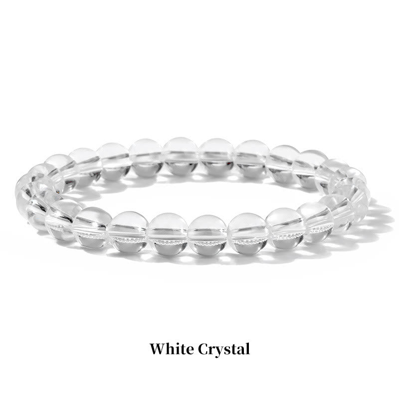Carmiora Naturstein-Quarz-Heilperlen-Armband