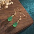 Carmiora Cyan Jade Glückstropfen Ohrringe