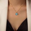 18 Karat Gold Vintage Böses Auge