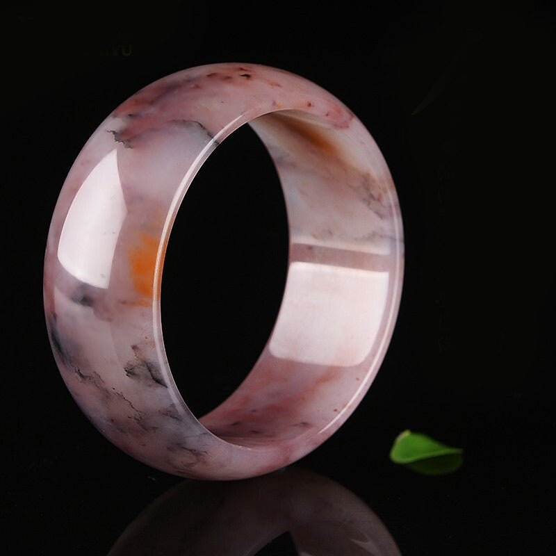 Carmiora Lila Jade Glücksschutzarmband Armreif