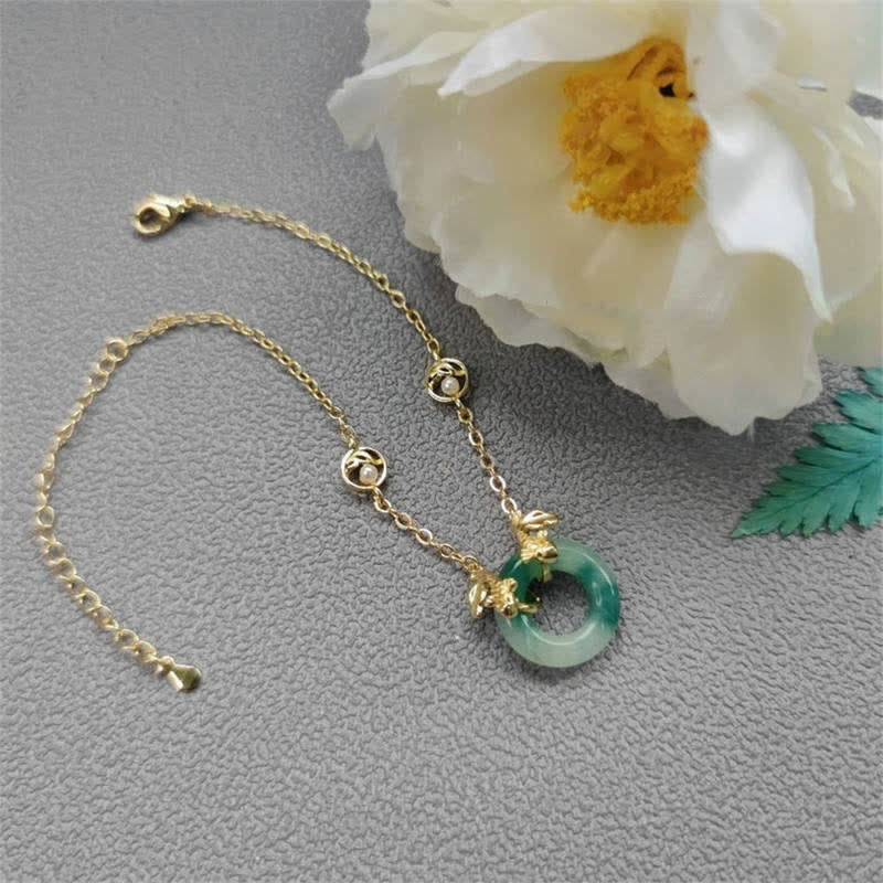 Carmiora Cyan Jade Koi Fisch Heilharmonie Armband