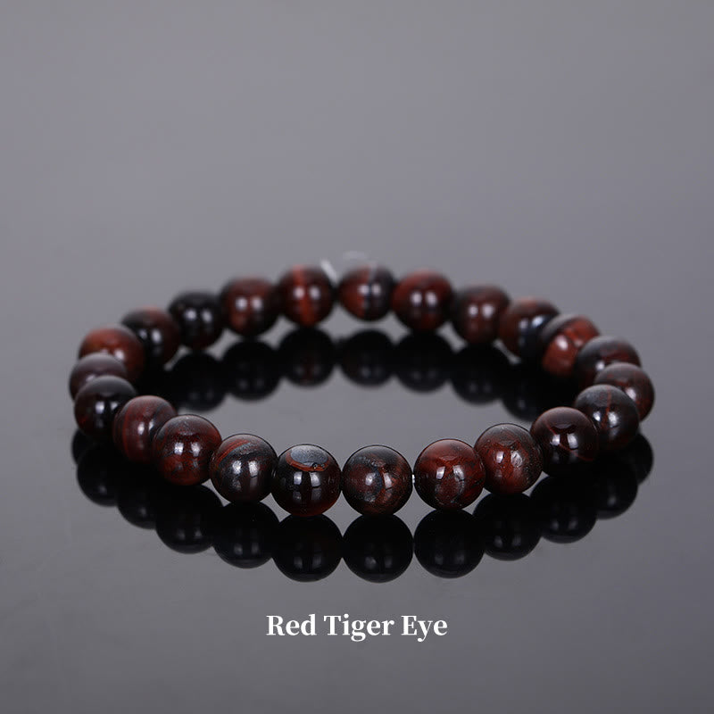 Carmiora Naturstein-Quarz-Heilperlen-Armband