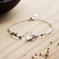 Carmiora Pflaumenblüten-Chalcedon-Positiv-Armband